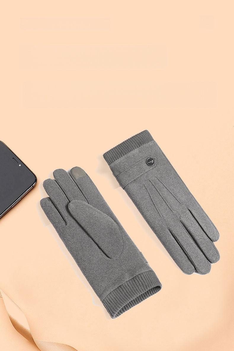 Men’s Winter Thermal Gloves, Fleece-Lined, Touchscreen-Compatible, Outdoor Cycling & Sports