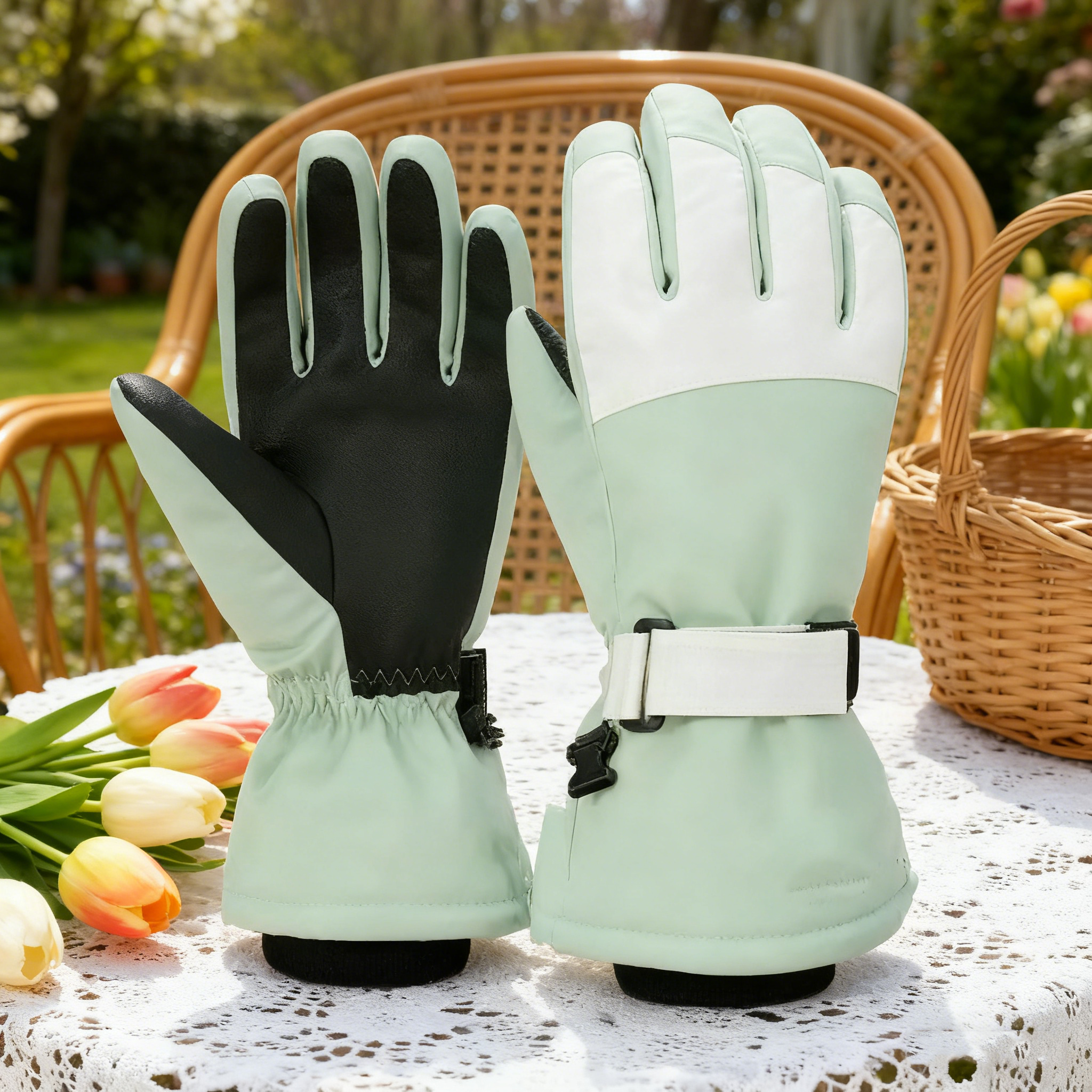 Winter Ski Gloves, Touchscreen, Waterproof Fleece, Anti-Wind, Unisex