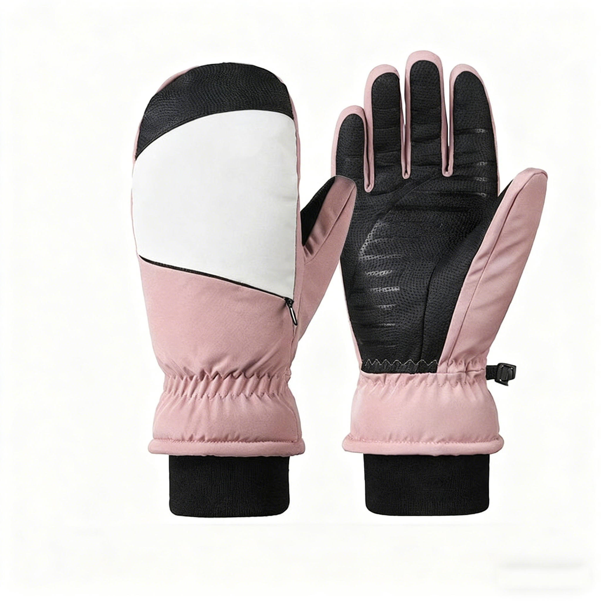 Ski Mittens, Waterproof Thermal, Unisex Full-Finger Gloves