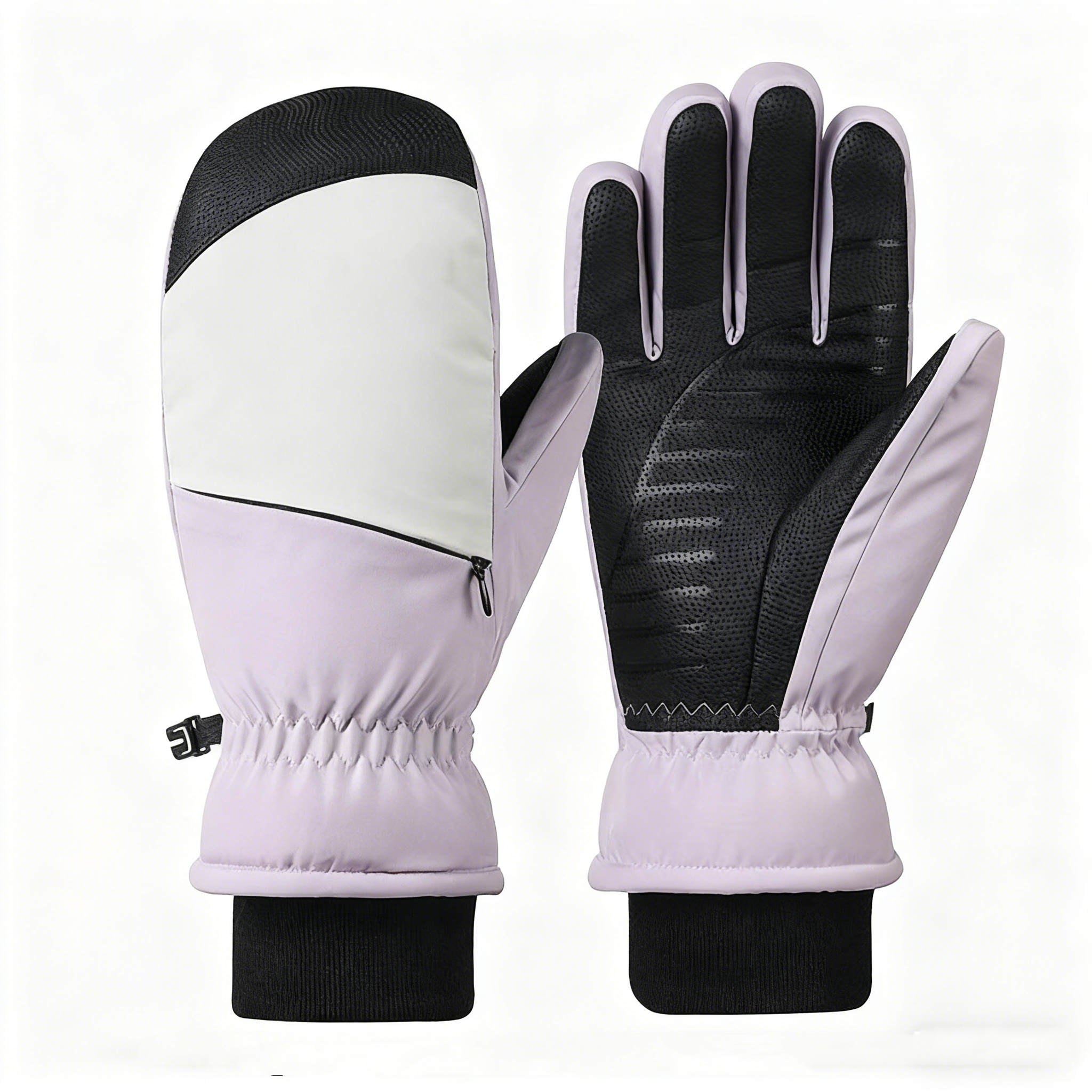 Ski Mittens, Waterproof Thermal, Unisex Full-Finger Gloves