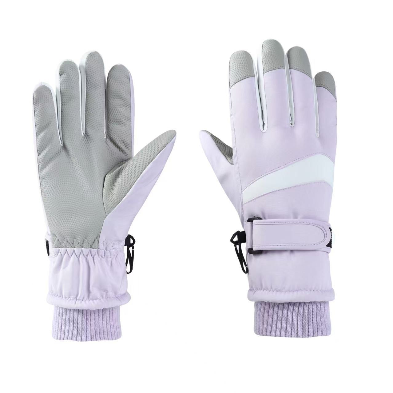 Winter Ski Gloves, Thick Fleece, Touchscreen, Unisex