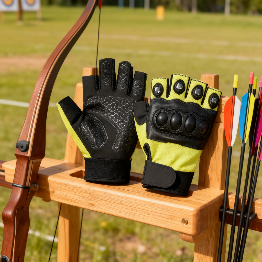 Motorcycle Tactical Half-Finger Gloves, Steel Knuckle, Anti-Slip Winter Riding